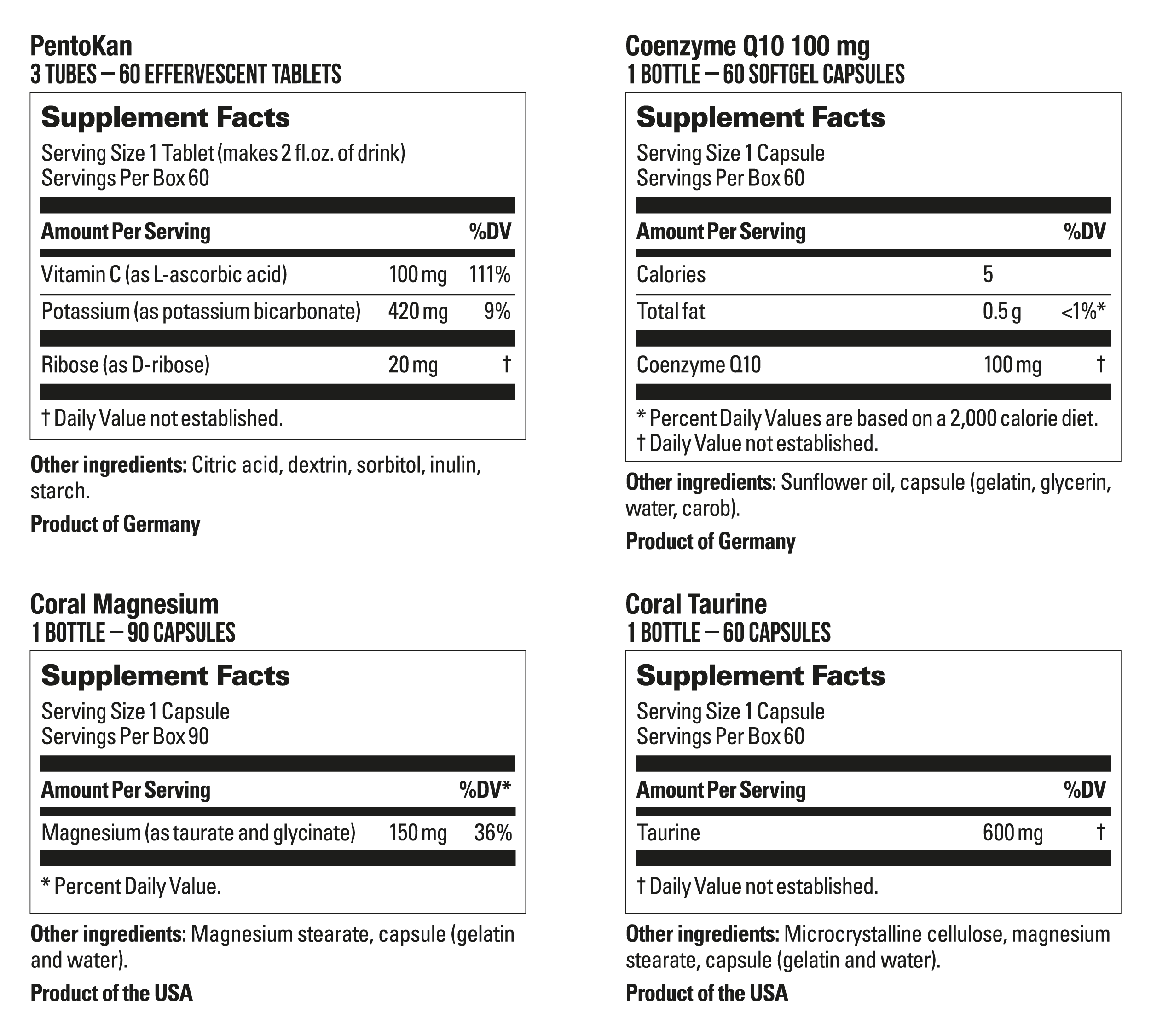 Supplement Label